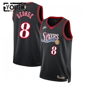 Dres Philadelphia 76ers Paul George Nike 2025-26 Classic Edition Crno Swingman - Dječji